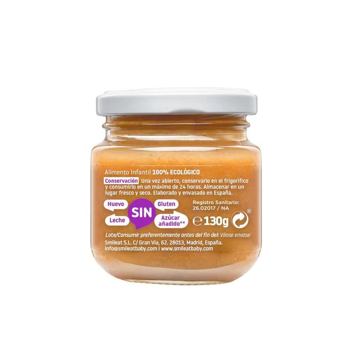 Smileat Organic Pêra, Ameixa e Banana Pote +6 Meses, 130g