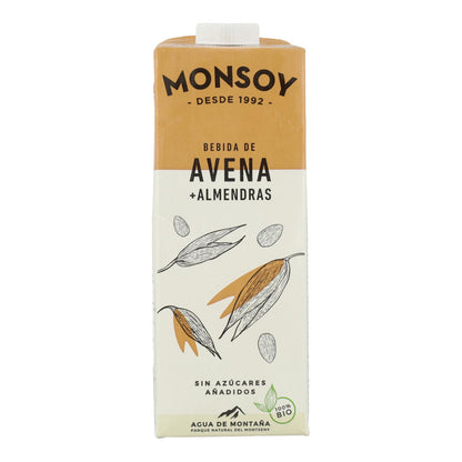 Bebida Biológica de Aveia e Amêndoa Monsoy 1 L