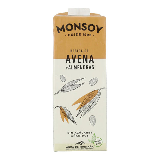 Bebida Biológica de Aveia e Amêndoa Monsoy 1 L