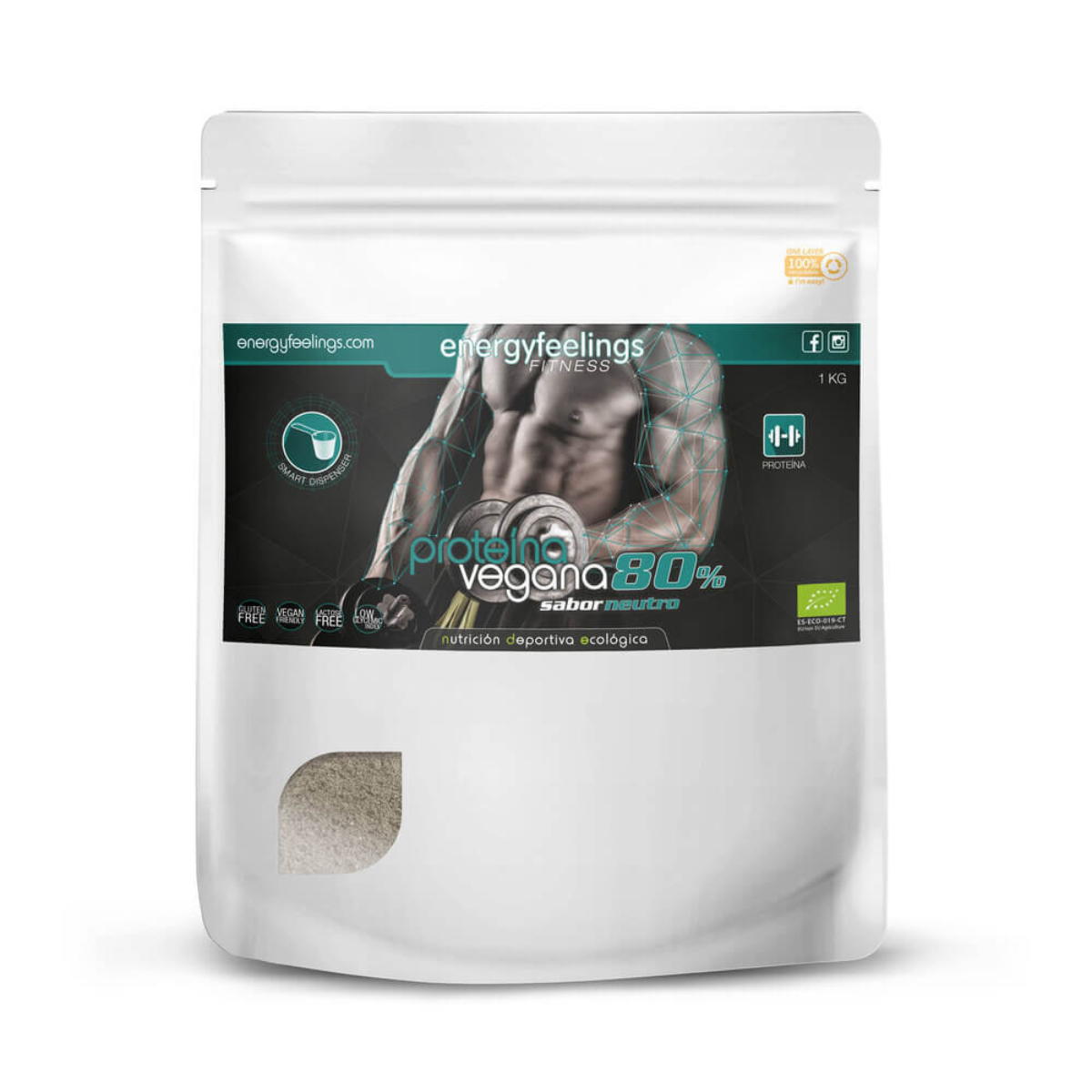 Aminopower Proteína 80% ECO Neutro Energia Sentimentos 500 g