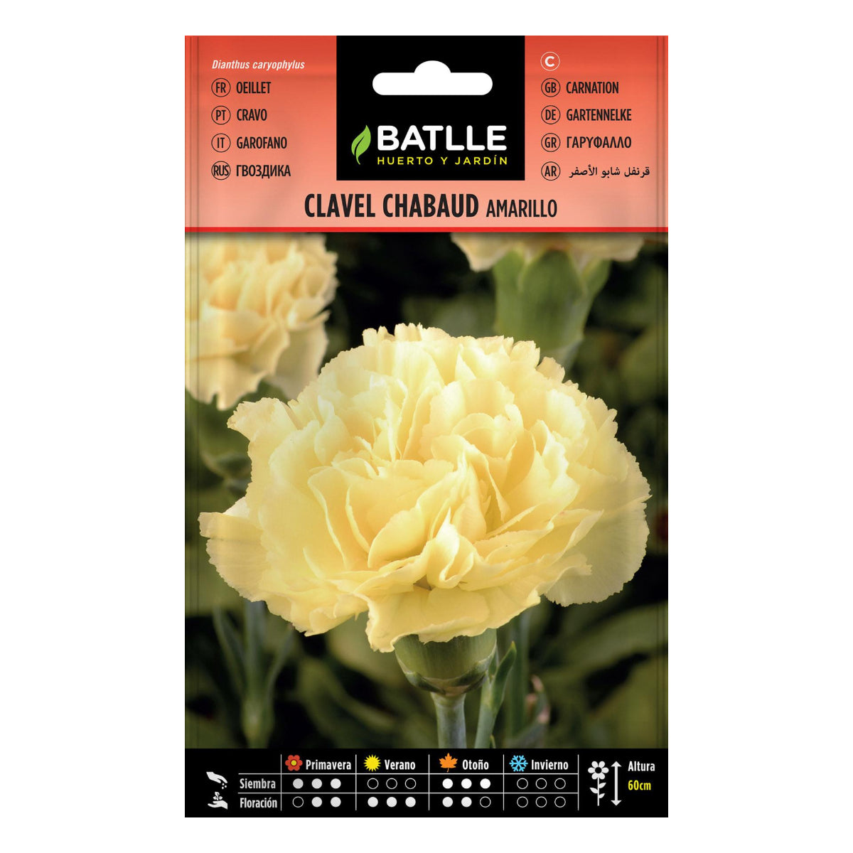 Sementes de cravo amarelo duplo Batlle