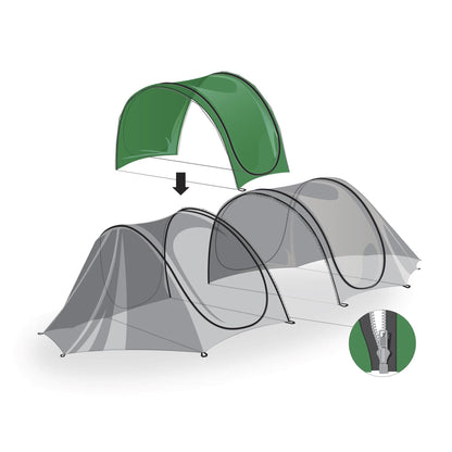 Extensão do túnel de cultivo impermeável Biotop de 1 m