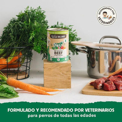 Wild Balance BARF Carne de Novilho Lata para Cães 400g