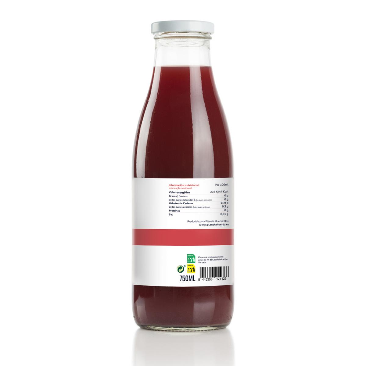 Pack 6x Zumo de Granada 100% fruta exprimida Eco Planeta Huerto 750ml