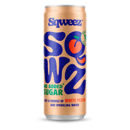 Bebida sabor pêssego baixa em calorias SQWZ 250 ml