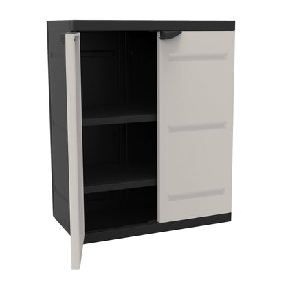 Meio Roupeiro 70 cm Titânio Plastiken Preto