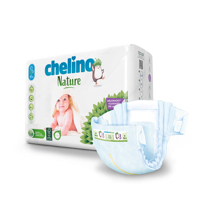Pack poupança Fraldas T3 4-10 kg Chelino Nature 144 unid.