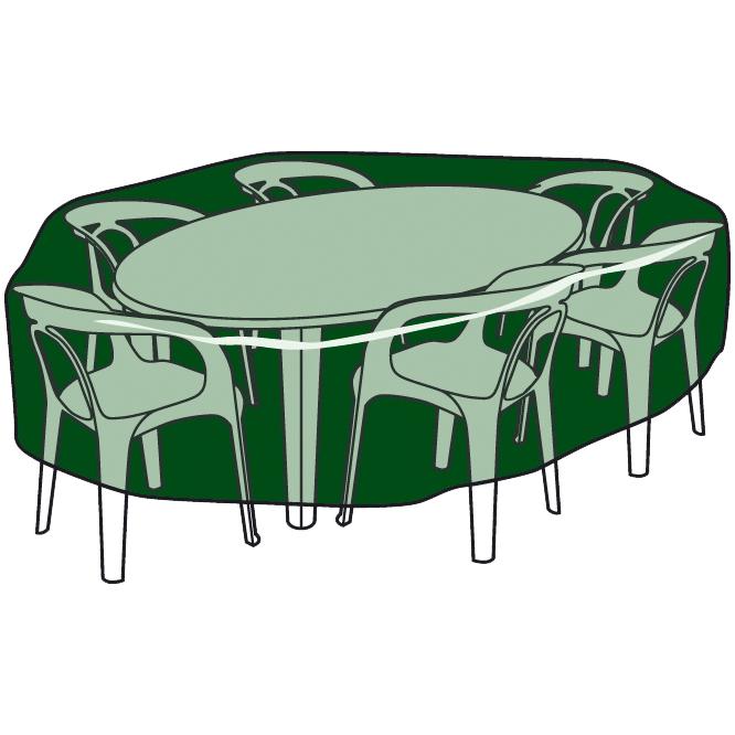 Capa circular em polietileno para secretária e cadeira 205 cm x 90 cm