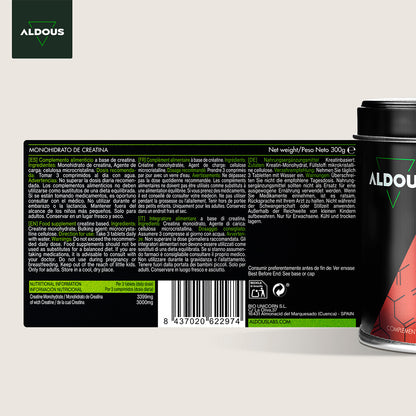 Aldous Creatina Monohidrato 3000 mg 200 comprimidos