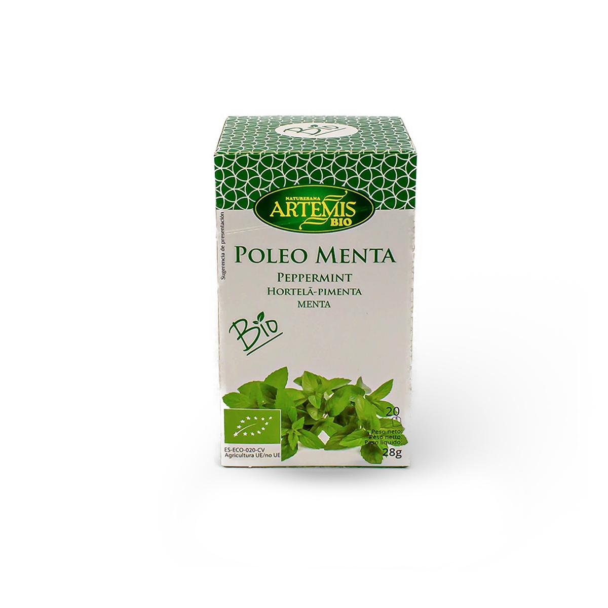 Artemis com 20 filtros de menta e poejo.