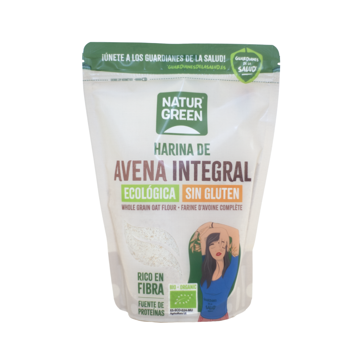 Farinha de Aveia Integral Sem Glúten NaturGreen 500 g