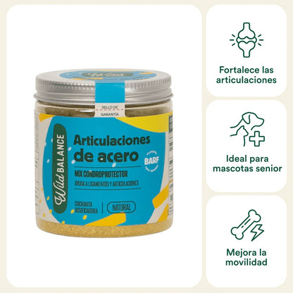 Suplemento Natural para Animais de Estimação Wild Balance 100g da Joints of Steel