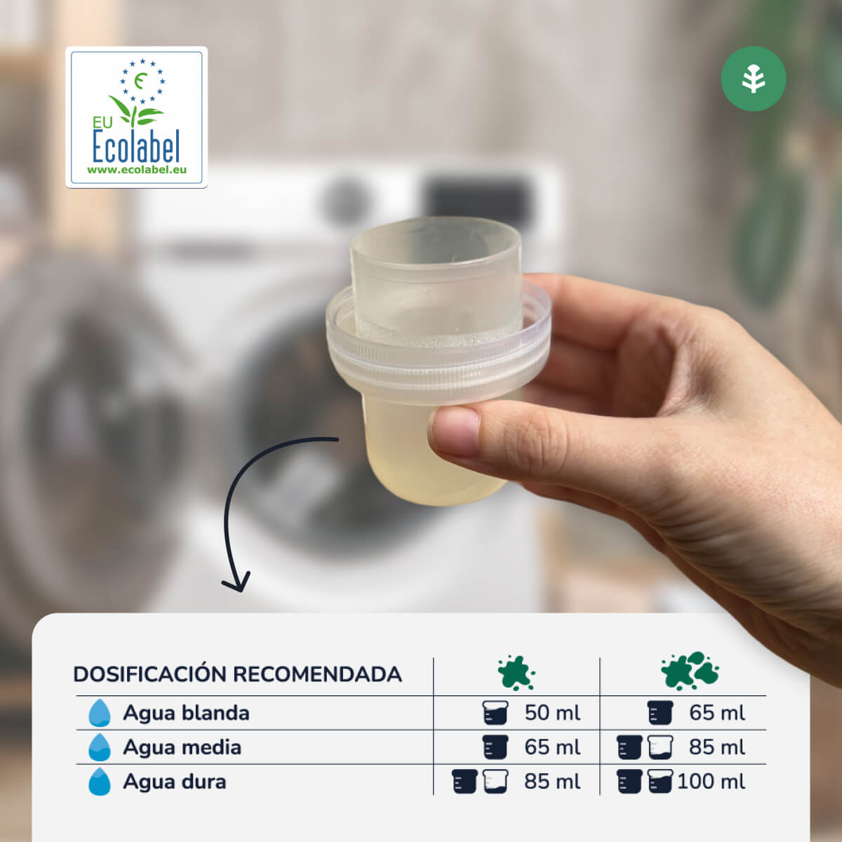 Detergente líquido para roupa Planeta Huerto ECO com aroma natural de roupa limpa, 1,5 litros