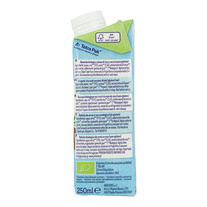 Bebida biológica de arroz e coco Bio Isola BIO 250 ml