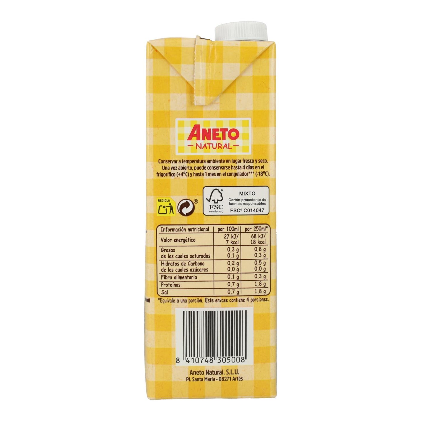 Caldo de Galinha Biológico, Aneto 1L