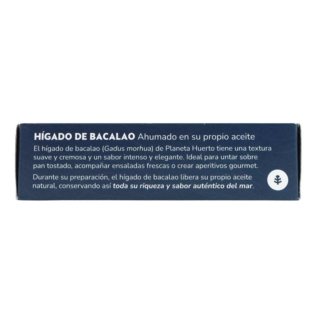 Hígado de bacalao MSC en su propio aceite pesca sostenible Planeta Huerto 120 g