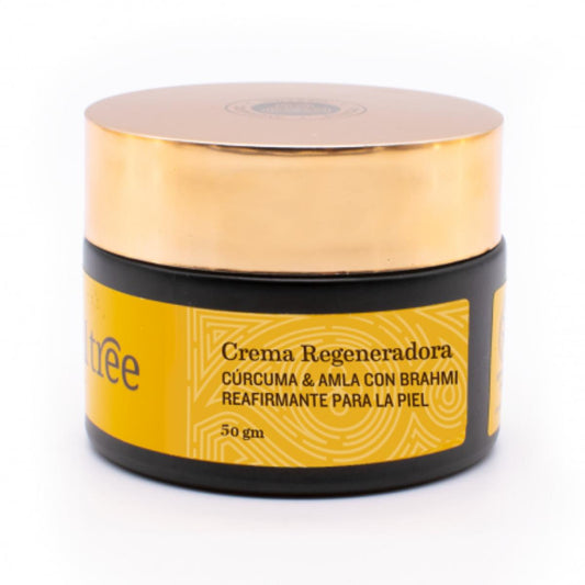 Soultree Creme Facial Regenerador Antirrugas Cúrcuma, Amla e Bhrami 50g