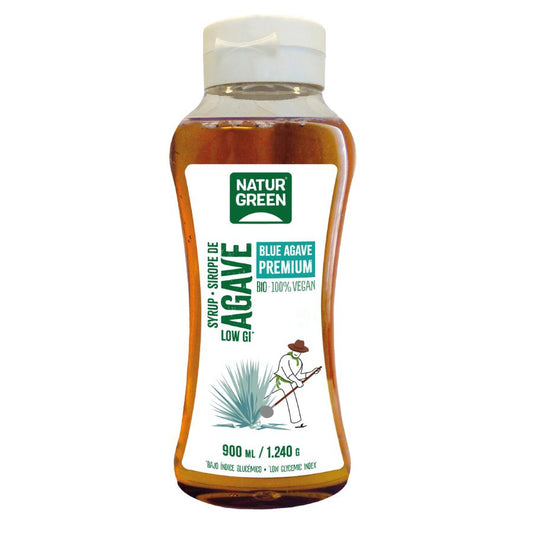 Embalagem de 2 Xaropes de Agave Naturgreen Premium, 2 unidades de 900 gr