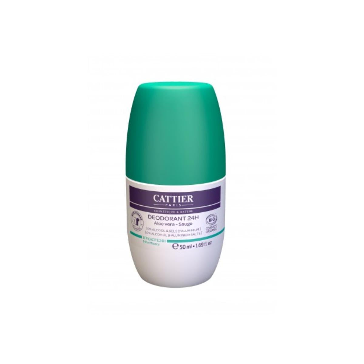 Desodorizante Roll-On Cattier 24 H 50 ml