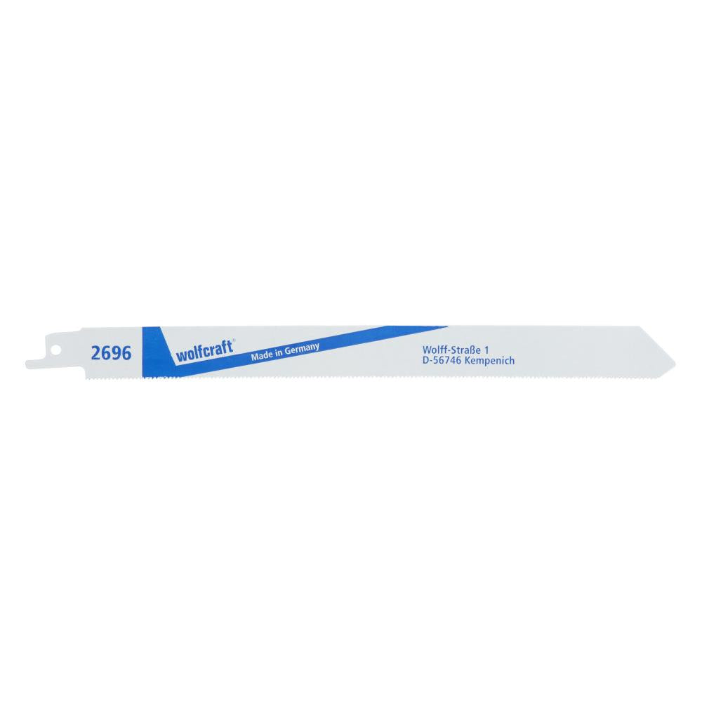 Embalagem de 2 lâminas de serra sabre BIMETAL, cortes finos, comprimento dos dentes 210 mm