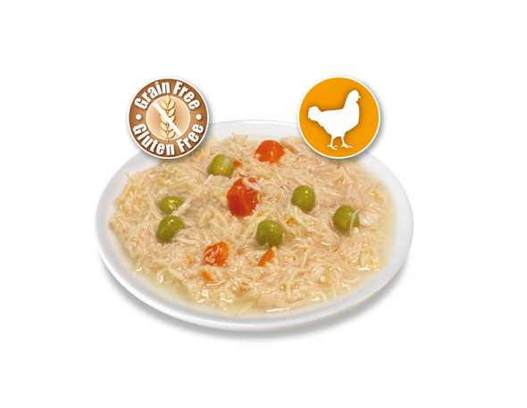 Frango e legumes em molho Arquivet 80 g Ração húmida para gatos