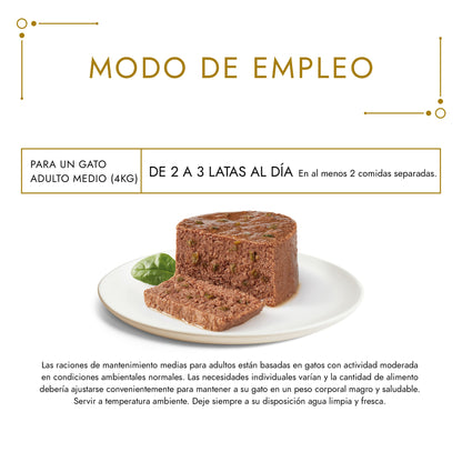 Comida Húmida GOURMET GOLD Mousse Pato e Espinafres 85 g