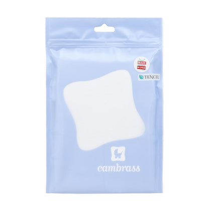 Body de manga curta para recém-nascido em tencel branco