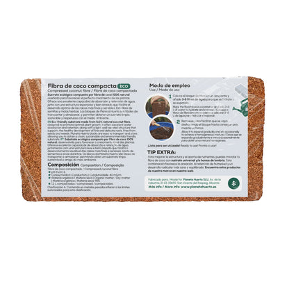 Substrato de Fibra de Coco Planeta Huerto 27 Litros 