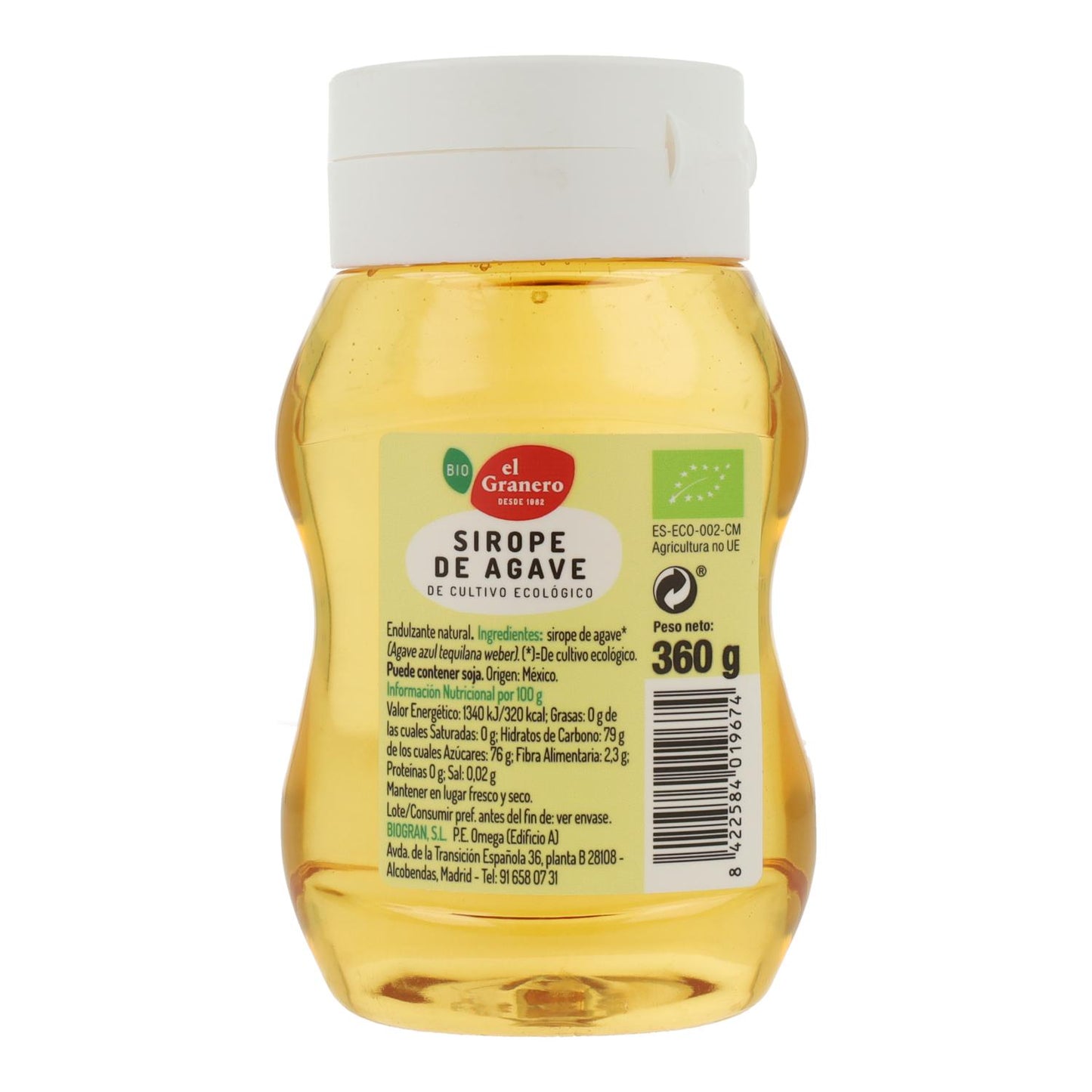 Xarope de Agave Bio El Granero 690 g