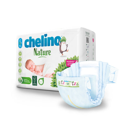 Fraldas Chelino Nature T2 3-6 kg 28 unidades