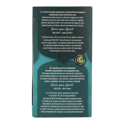 Yogi Tea BIO Relax, 17 saquetas de chá