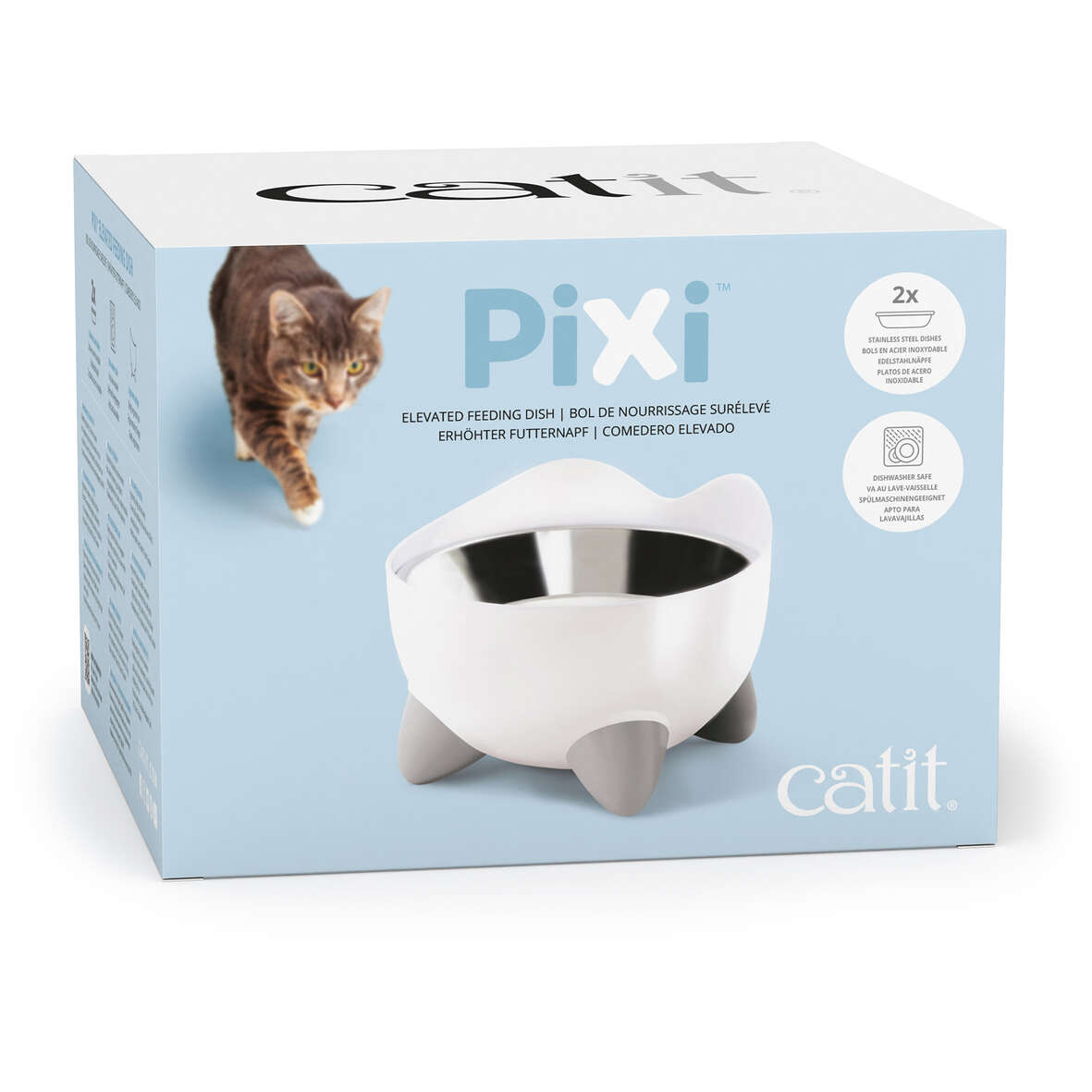 Comedero Elevado para Gatos 200ml Catit PIXI