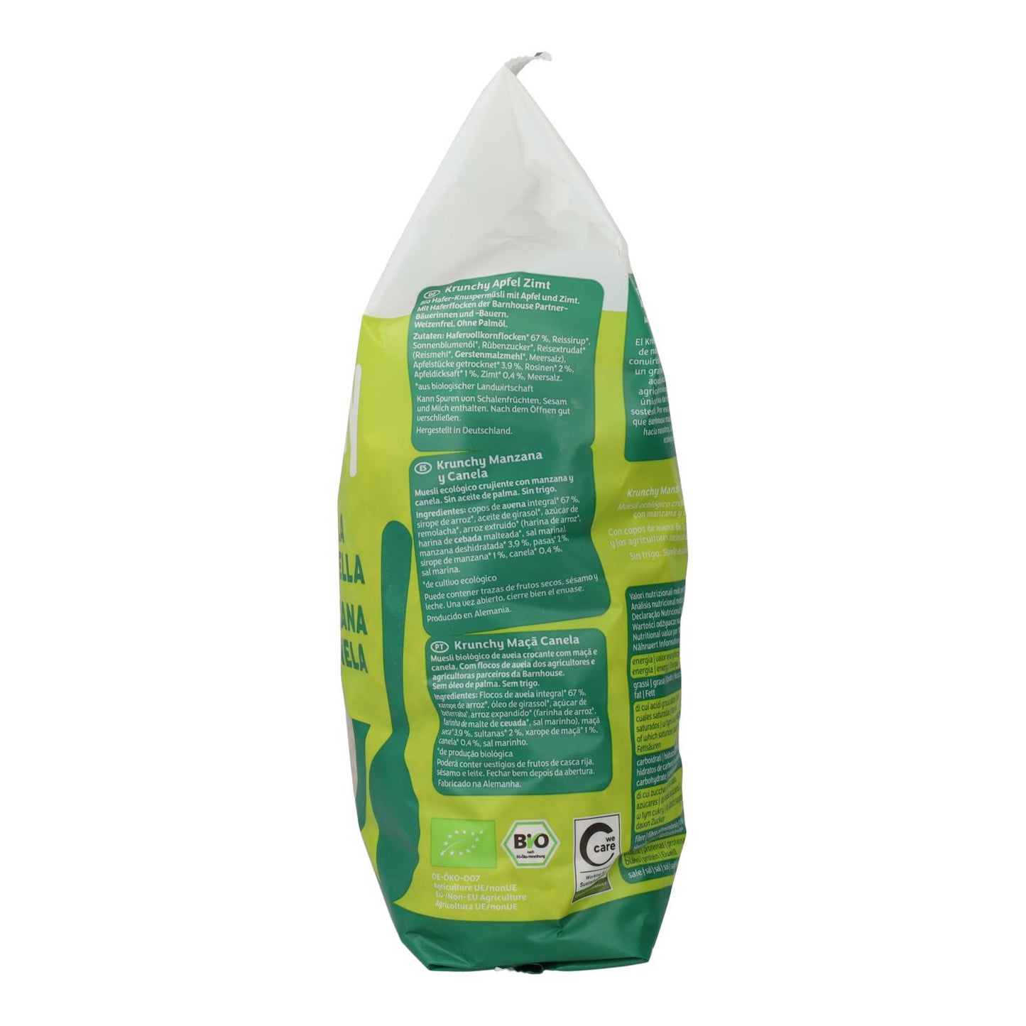 Embalagem de 2 Muesli Crocante de Maçã e Canela BIO, Barnhouse, 750 gr