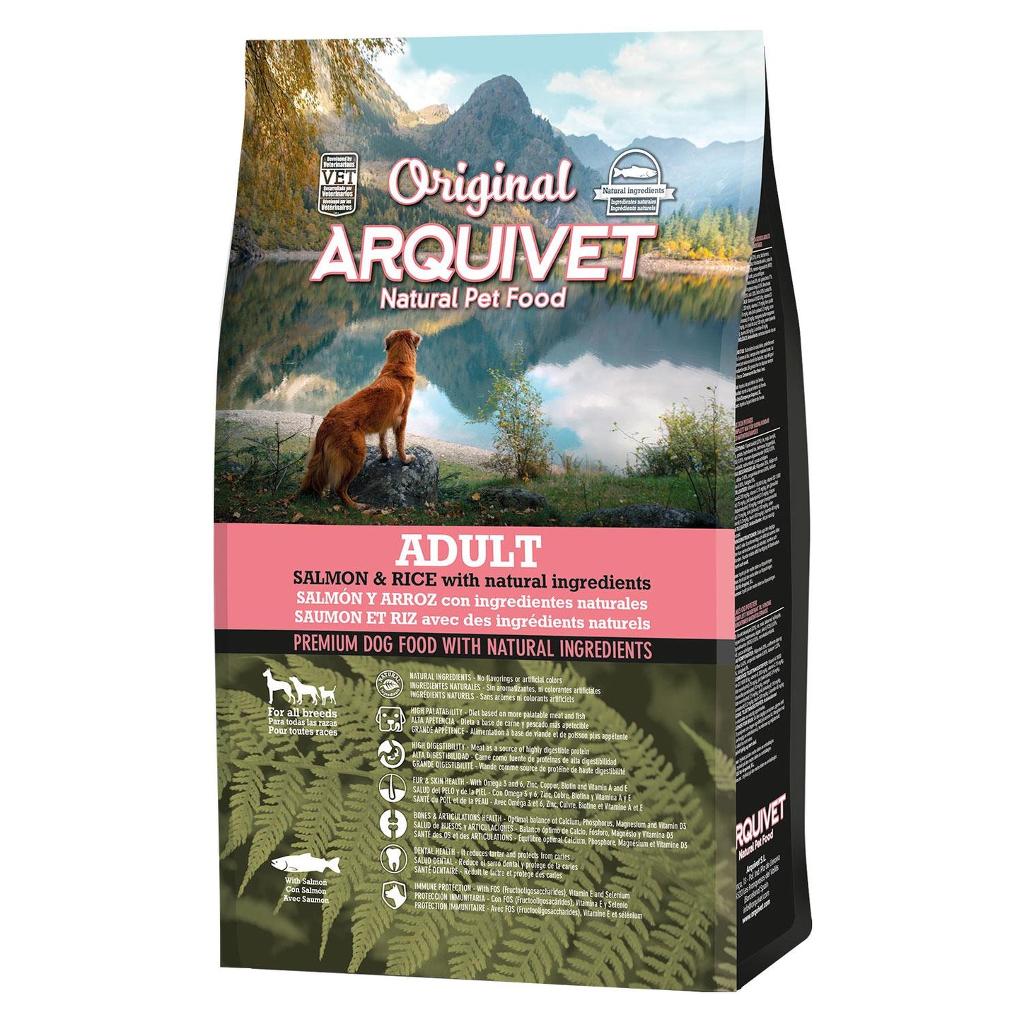 Ração para cães Arquivet Original Salmão e Arroz 12 Kg 12 kg