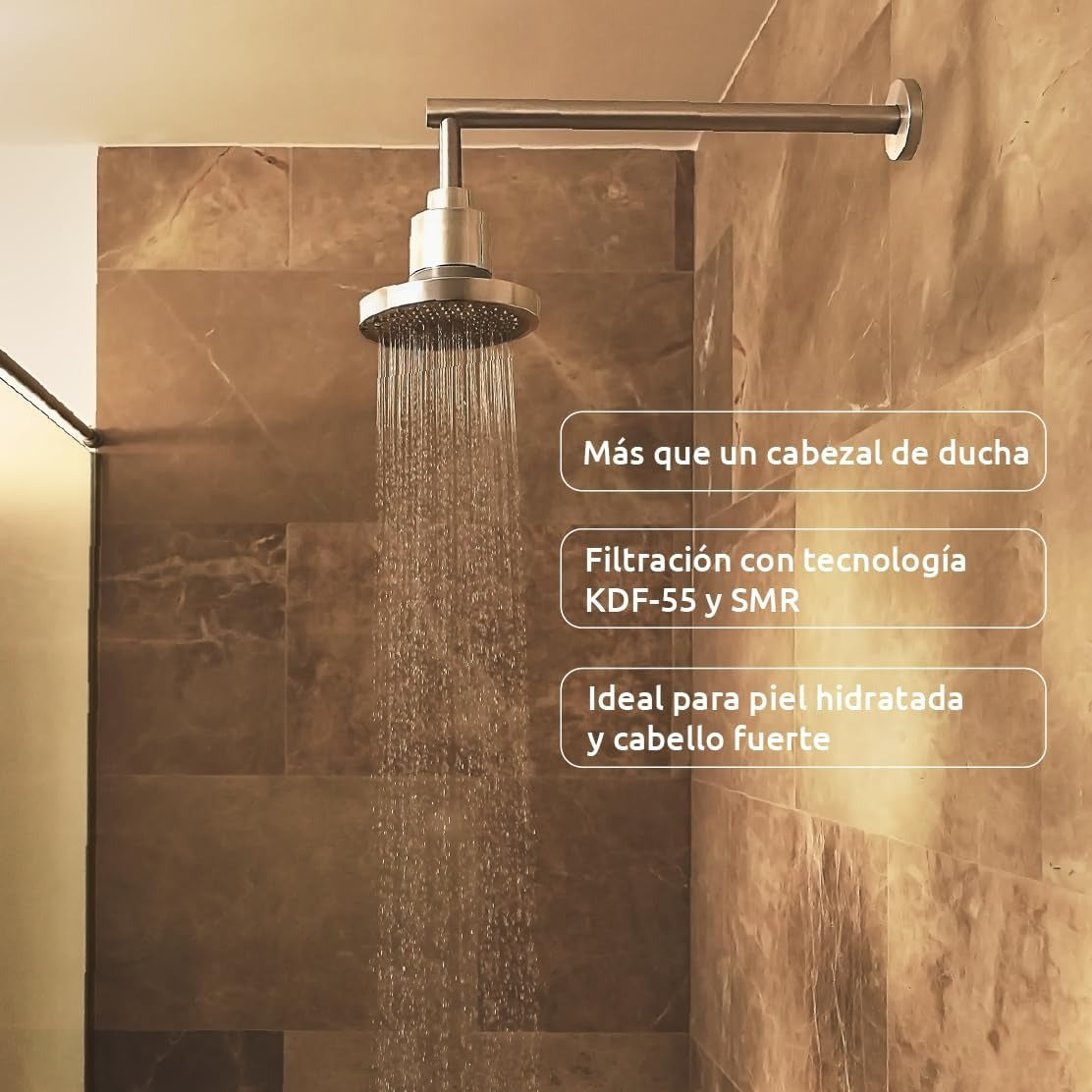 Chuveiro com filtro de água da torneira ShowerPro Rain SMR