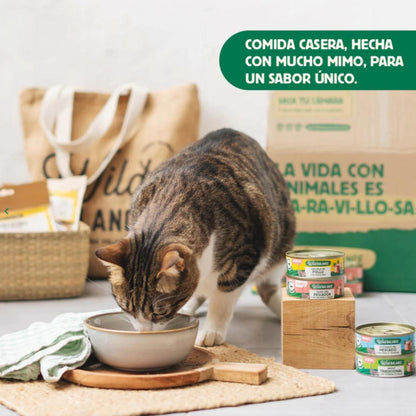 Pack Estofado de mercado con pavo y ternera para gatos 6 x 80 g Wild Balance