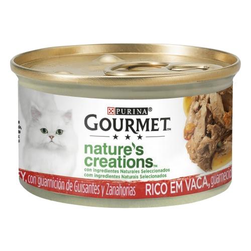 Embalagem de 24 mini filetes GOURMET Nature's Creations ricos em carne de bovino 85 g