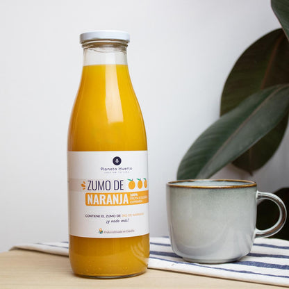 Pack 6x Zumo de Naranja 100% fruta exprimida Eco Planeta Huerto 750ml