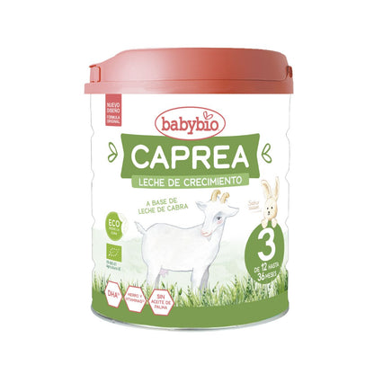 Leite de Cabra Biológico Caprea 3 (dos 12 meses aos 3 anos) 800g Babybio
