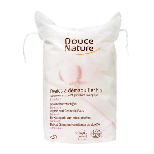 Discos desmaquilhantes extra macios XL Douce Nature 50 unid.