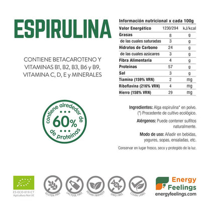 Espirulina em pó ECO Energy Feelings 200 g