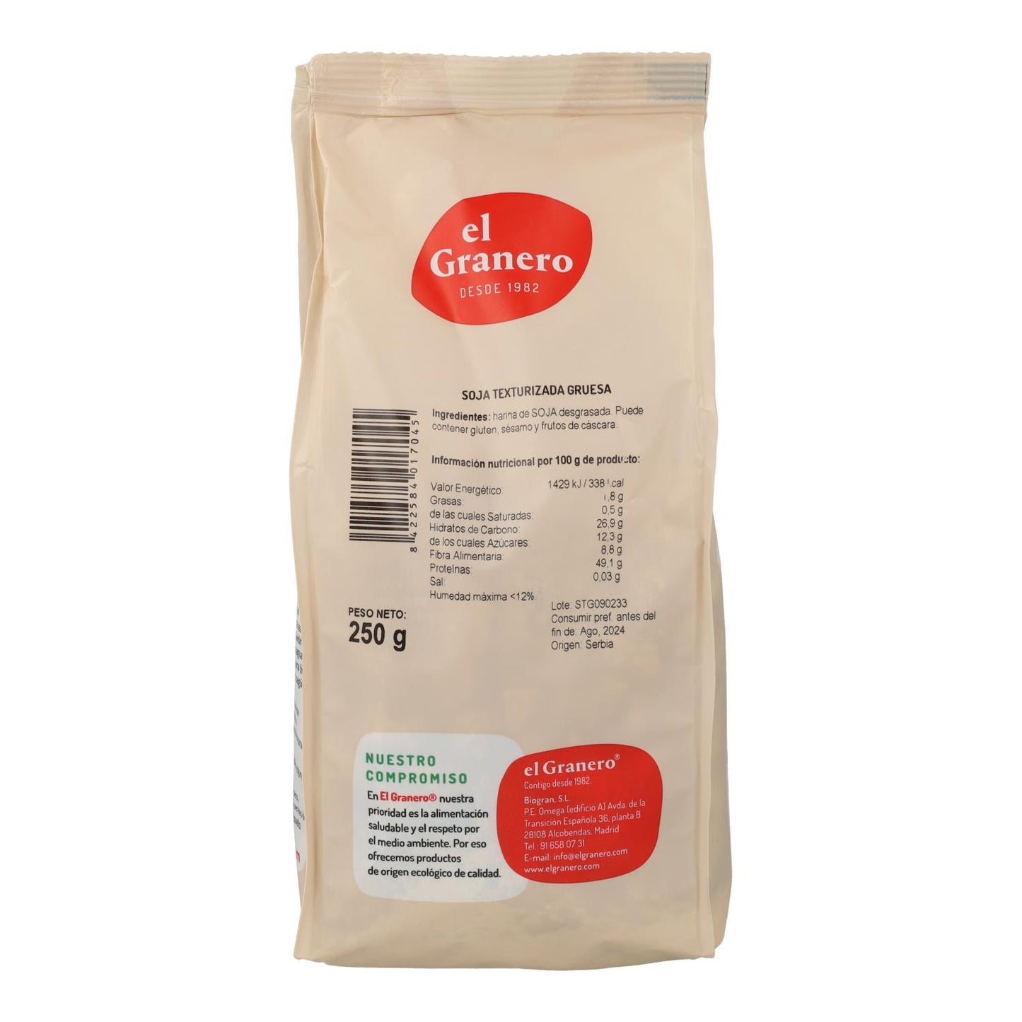 El Granero Soja Textura Grossa 250 gr