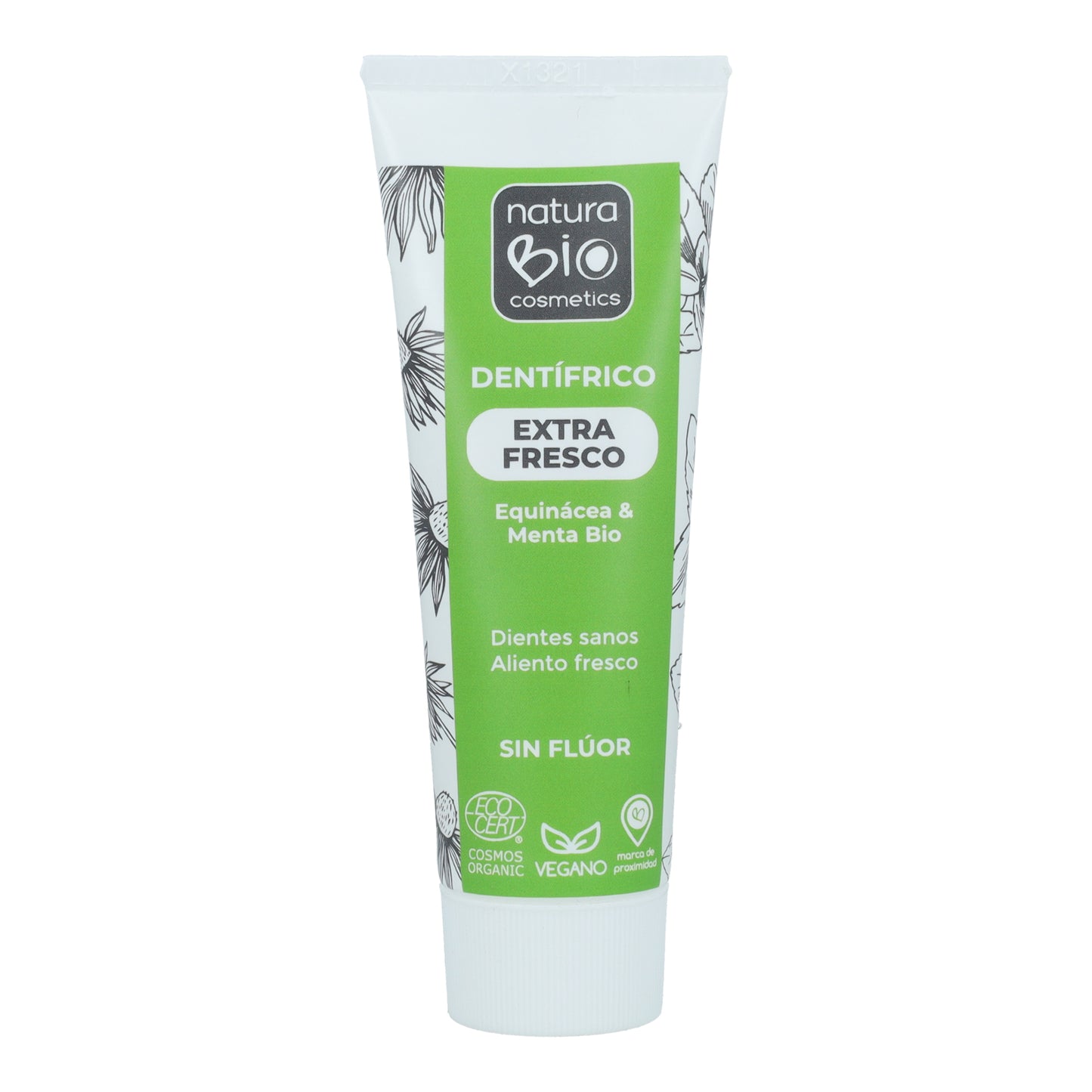 PROMOÇÃO Embalagem com 2 unidades de Pasta de Dentes Hortelã e Equinácea Bio Sem Flúor NaturaBio 75 ml