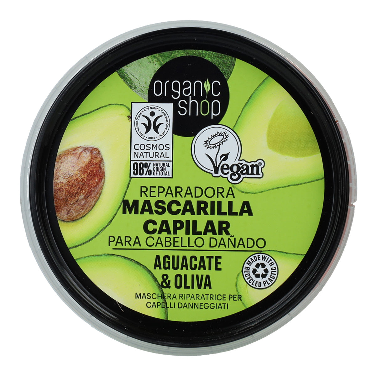 PROMOÇÃO Pack 2x Máscara Capilar Reparadora Expressa Abacate e Azeitona Biológica Loja 250 ml
