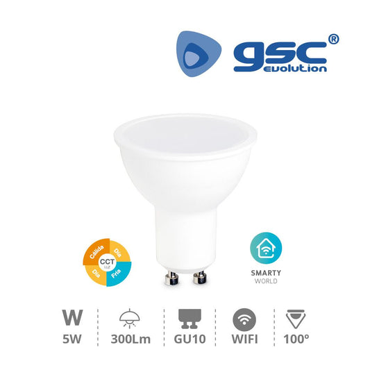 Lâmpada Dicróica Inteligente GSC 5W GU10 2700-6500K