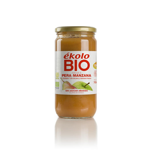 Elaborado com Pêra e Maçã Biológicas sem adição de açúcar Ékolo 700 g
