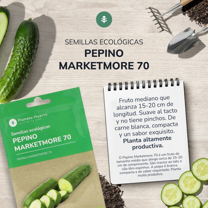 Sementes de pepino biológicas da Planeta Huerto