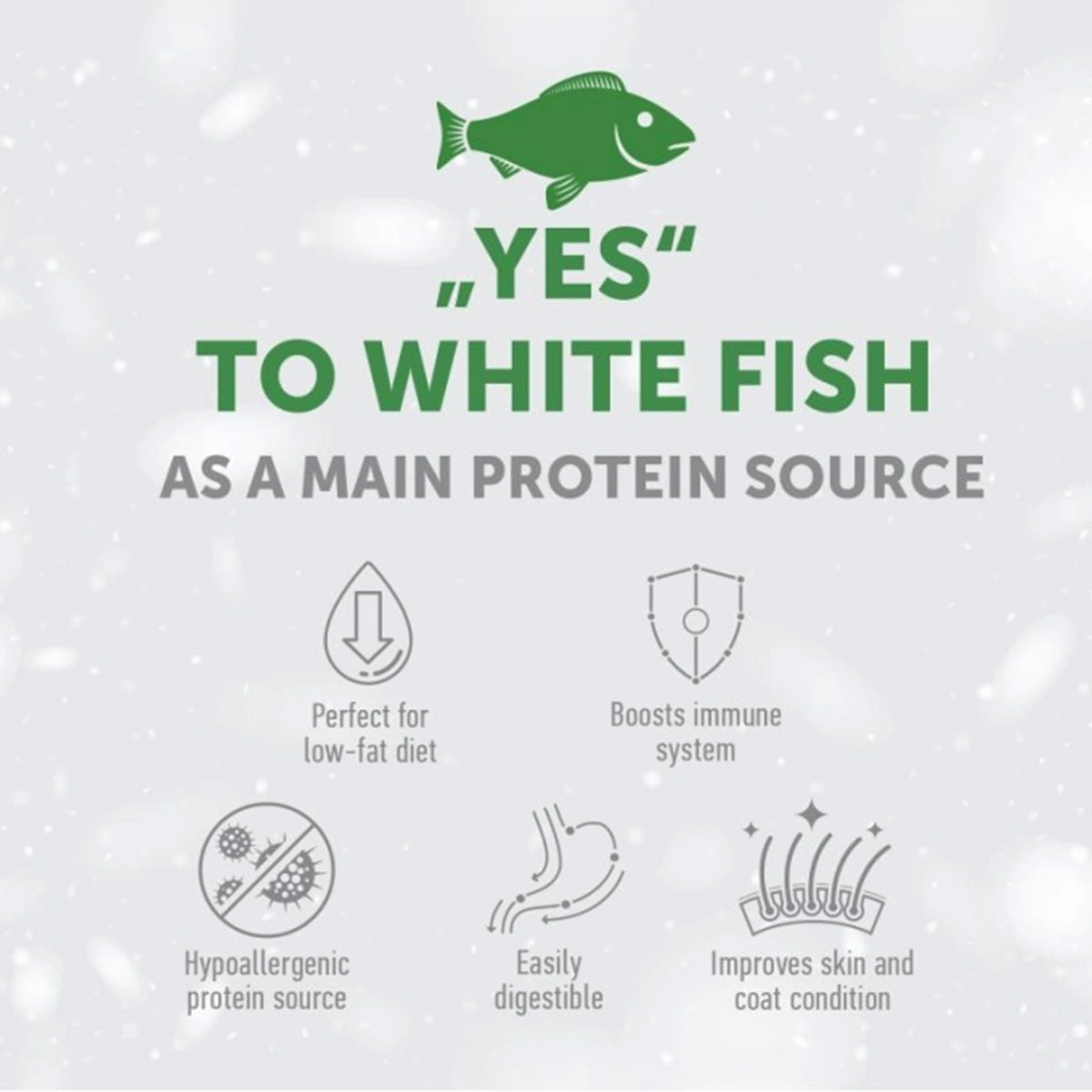 Nature's Protection White Dog Food Sem Grãos Fish Puppy Raças Pequenas 1,5 Kg