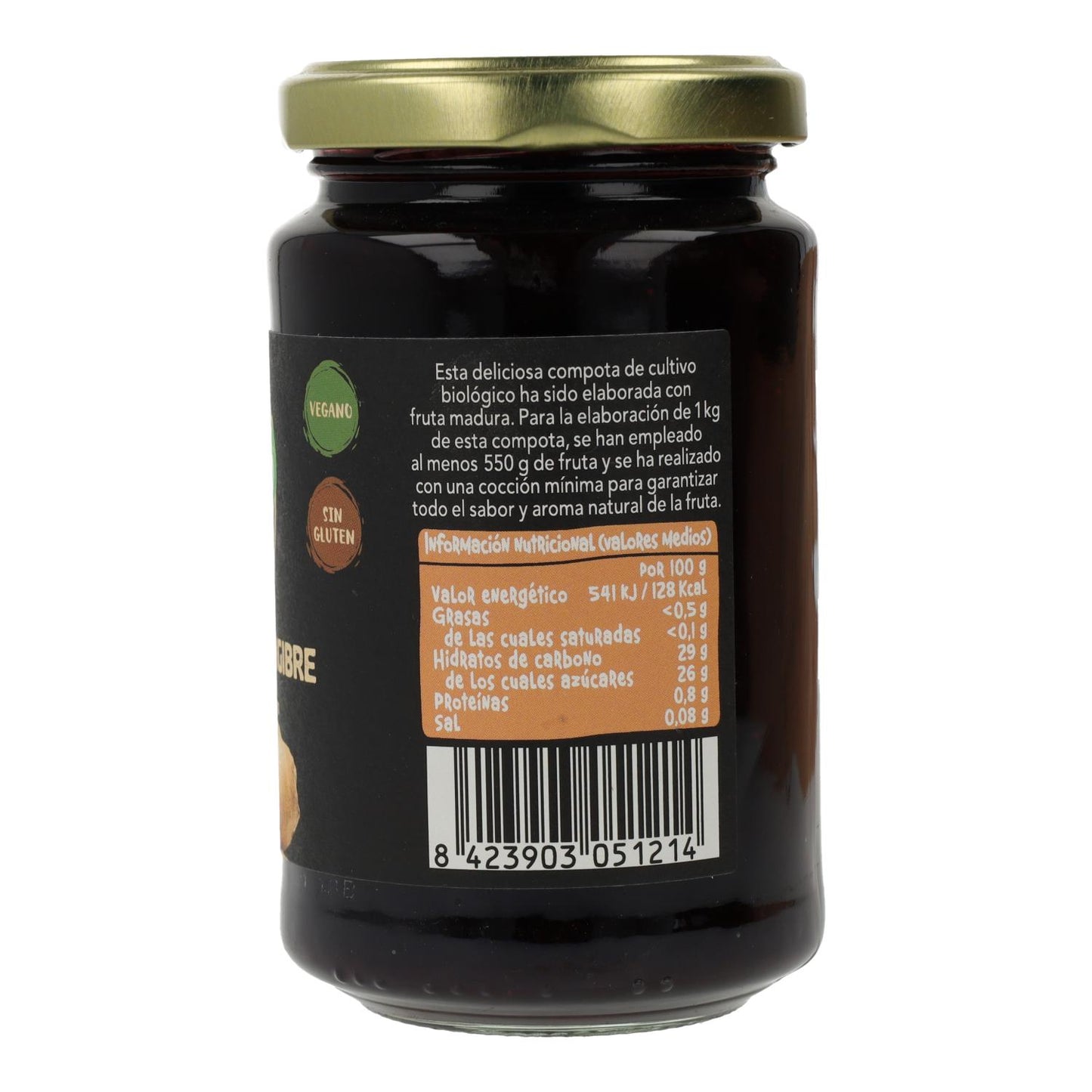 Biocop Compota Orgânica de Mirtilo e Gengibre 265 g