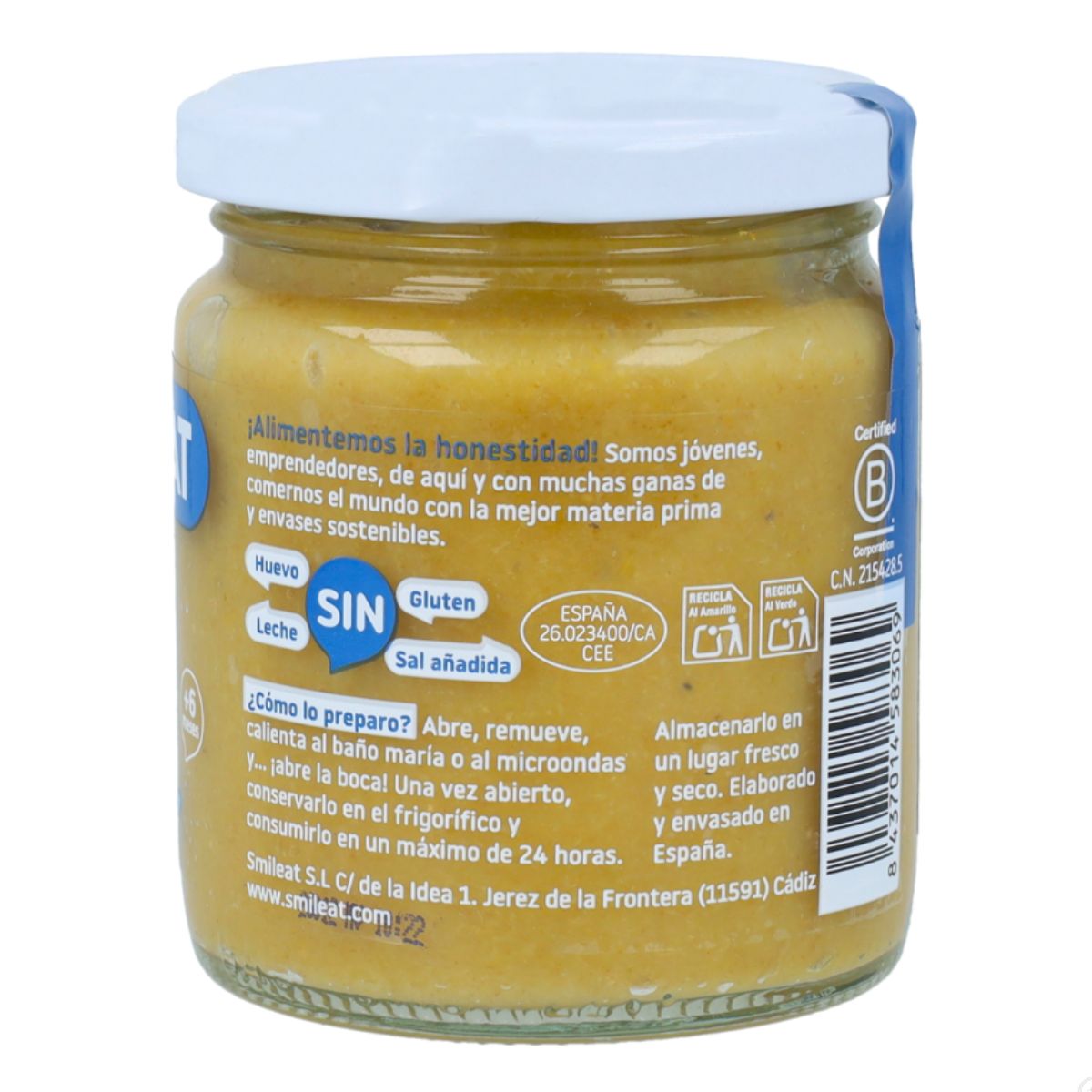 Smileat Pote de Legumes Biológicos com Pescada +6 meses 230g
